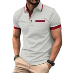 Polo Homme De Sport Golf Tennis Manche Courte Fit Grande Vêtements Masculin Wx7