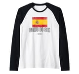 Porto do Son Spain | ES Flag City - Bandera - Raglan Baseball Tee