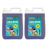 Blue Toilet Chemical 10L - Liqui-Bloo Fluid Bowl Cleaner for Caravan & Motorhome