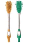 MAM Brosse Souple pour biberon, Ergonomique avec Poils Ultra Doux, 0 + Mois, Bleu Clair