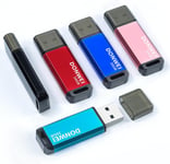 Clé Usb, Cle Usb 16 Go, Lot De 5 Clé Usb 2.0 Flash Drive, Clef Usb Avec Stockage Disque Mémoire Stick Pour Ordinateur, Console De Jeux, Pc (Rose, Rouge, Bleu, Noir, Cyan)[Q998]