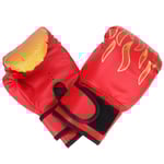1 Par Barn Kickboxningshandskar Karate Muay Thai Guantes Sanda Träningsutrustning Röd för barn