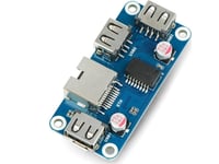 Waveshare Hub Ethernet / Usb (B) - 3Xusb 1Xrj45 Ethernet - Nakładka Do Raspberry Pi - Waveshare 20416}