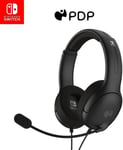 PDP Nintendo Switch Airlite Wired Gaming Headset 3.5mm Jack Black