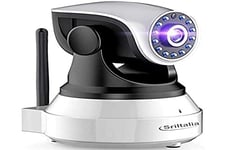 Caméra de surveillance, bagotte IP Camera 720P WiFi P2P Pan/Tilt Caméra de sécurité avec détecteur de mouvement, vision nocturne, Microphone et haut-Parleur pour maison/Baby Monitor, noir, Bagotte SP017