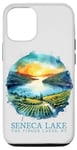 iPhone 12/12 Pro Seneca Lake Sunset Vineyard Finger Lakes NY Nostalgic Art Case