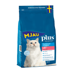 Mjau Plus+ torrfoder för kastrerad innekatt - lax - 800g