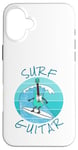 Coque pour iPhone 16 Plus Surf Guitar Guitariste électrique Surfeur Vacances d'été