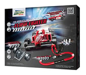 Darda Flash Fighter, Circuit d'env. 3 mètres, avec Double looping et Voiture de Course Formula, pour Enfants à partir de 5 Ans, 50241, Rouge/Noir