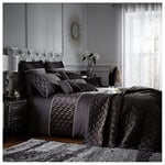 GC GAVENO CAVAILIA Parure de lit Muriva Diamonds-Facile d'entretien-Housse de Couette Luxueuse Douce et Chaude-Motif géométrique-Confortable-Brillante, Polyester, Noir, Super King