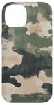 Coque pour iPhone 14 Olive Kaki Camouflage Pinceau Strokes Army Outdoor