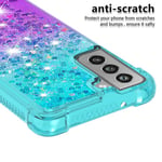 Samsung Galaxy S21 Fe 5g Case Gradient Quicksand Gradient Quicksand pehmeä TPU puskurin tyynynpäällinen - sininen ja violetti