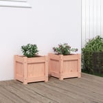 Vidaxl Jardinières 2 Pcs Bois Massif Douglas