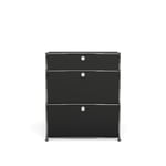 USM - USM Haller 51 storage unit, Graphite Black - Fritz Haller,Paul Schärer - Svart - Metall