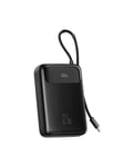 Mcdodo MC-3720 20000mAh power bank USB-C USB-A USB-C cable Nødlader - Svart - 20000 mAh