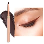 OULAC Crayon Yeux Waterproof, Eye Liner Marron Mat avec Couleur Intense, Eyeliner Anti-salissures Texture Lisse et Crémeuse, Tenue 12h+, Vegan (03) Teddy