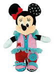 Clementoni - Peluche Montessori - Habille Baby Minnie - Jeu Interactif et Stimulant - Developpe ta Motricité et Concentration - pour Enfant