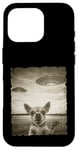 Coque pour iPhone 16 Pro Chihuahua Chien Selfie Vieux Téléphone Photo Drôle Observation OVNI