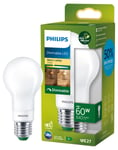 Dimbar varmhvit LED-pære E27 A60 4 W, Philips Ultra Efficient