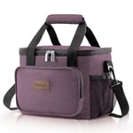 Lifewit Grand Lunch Bag de 12-Canettes (8.5L), Lunch Box Isotherme, Glacière et Sac Réfrigérant pour Adultes, Hommes, Femmes, Violet