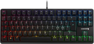 G80-3000N Rgb Tkl, Clavier Mécanique De Gaming Filaire Sans Pavé Numérique, Disposition Pan-Nordique (Qwerty), Rétro-Éclairage Rgb, Mx Silent Red Switches, Noir