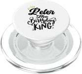 Peter The Birthday King Chemise d'anniversaire pour homme, garçon, adolescent PopSockets PopGrip pour MagSafe