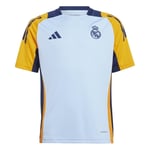 Real Madrid Tränings T-Shirt Tiro 24 - Blå/Crew Orange/Navy Barn - adidas, storlek 176 cm