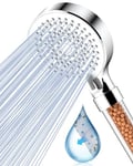 Magichome Shower Head, 5 Modes Filter Shower Head High Pressure, Universal Hard Water Softener Shower Head with Extra Replaceable Accessories