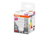 Osram Led Star+ - Led-Glödlampa - Glaserad Finish - Gu10 - 4.2 W (Motsvarande 25 W) - Klass G - Rgbw/Varmvitt Ljus - 2700 K