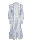 Yastovina Ls Long Shirt Dress - Star White Tovina Print