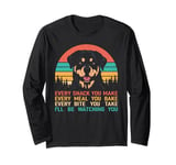 Every snack you make Cute Rottweiler Dog Vintage Long Sleeve T-Shirt