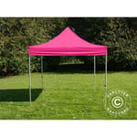 Tente pliante Chapiteau pliable Tonnelle pliante Barnum pliant FleXtents pro 3x3m Rose - Rose