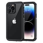 Lanhiem for iPhone 14 Pro Max Case, IP68 Waterproof Dustproof Shockproof 14 Pro Max Cases with Screen Protector, Full Body Protective Front and Back Cover for iPhone 14 Pro Max - 6.7 inch (Black)