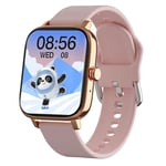 Lige Hommes Montre Intelligente Femmes Cadran Smartwatch Pour Hommes Android Ios Étanche Bluetooth Montres - Type Silica Gel Gold