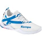 Kempa Wing Lite 2.0 Women, Casual, Running and Sports, Trainers, Handball, Jogging, Outdoor Leisure Shoes, Lightweight and Breathable, White, fair Blue, 7 UK