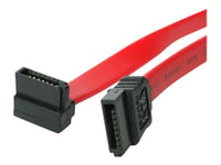 Startech.Com 18In Sata To Right Angle Sata Serial Ata Cable - 18In Sata Cable - 18 Sata Cable - 18In Angled Sata Cable - Sata-Kabel - Serial Ata 150/300/600 - Sata (R) Till Sata (R) - 45.7 Cm - Högervinklad Kontakt - Röd - För P/N: 25S22m2ngffr, 35S