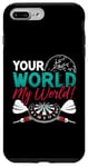 iPhone 7 Plus/8 Plus Your World My World Bullseye Darting Dart Tournament Darts Case