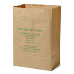 La Cordeline CJN29 Lot 10 Sacs à Déchets Verts Papier Kraft 125L Naturel