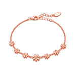 Rose Gold Plated Daisy Bracelet