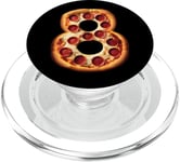 8e anniversaire Pizza Party Garçons Cheese Kids Pie Eight Bday Boy PopSockets PopGrip pour MagSafe