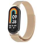 Milanese Loop Armband Xiaomi Mi Band 9 Champagne Guld