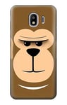 Cute Grumpy Monkey Cartoon Case Cover For Samsung Galaxy J4 (2018)