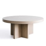 Länna Möbler - L.A. Round Coffee Table Ø90 Light Oak - Sofabord - Lotta Agaton - Tre farget - Tre