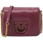 Sac Pinko  Pink love click puff baby burgundy or