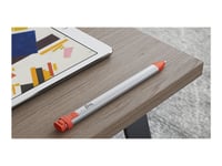 Logitech Crayon - Digital Penn - Trådløs - Intens Sorbet - For Apple 10.2-Inch Ipad  10.5-Inch Ipad Air (3Rd Generation)  10.9-Inch Ipad Air (4Th Generation, 5Th Generation)  11-Inch Ipad Pro  12.9-Inch Ipad Pro (3Th Generation, 4Th Generation, 5Th