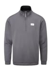 Stuburt Men's Active-Tech Fleece Pullover Sweater, Slate Grey, Large