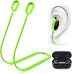 Miimall Compatible with Bose QuietComfort Earbuds Anti-lost Strap, Soft Silicone Earbud Lanyard, Anti-lost Sports Straps for Bose QuietComfort Earbuds-Night Green