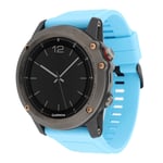 Lux-Case Garmin Fenix 3 / HR 5X silikoninen kellonauha - Vauvasininen Tummansininen