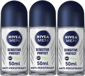 Nivea Men Anti-Perspirant Roll-On Sensitive Protect 50ml x 3