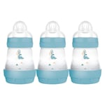 MAM Easy Start Self Sterilising Anti-Colic Baby Bottle Slow Flow Teat 3 x160 ml